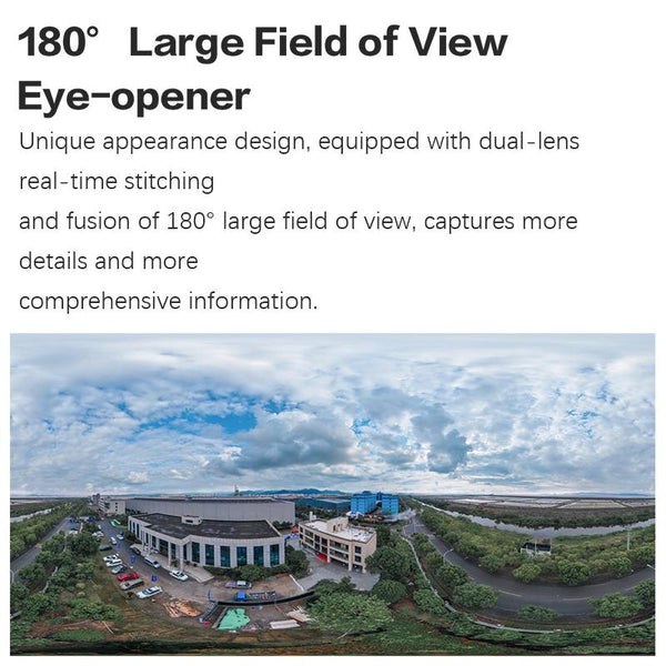 Smart Humanoid Recognition Wireless Alarm Camera With Dual Lens And 180 Degree View Ip & Smart Security Camera Systems