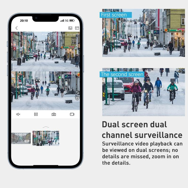 Smart Dual Two Megapixel Wifi Spherical Ip Camera With Humanoid Recognition And Alarm Ip & Smart Security Camera Systems