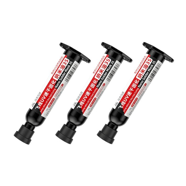 Qianli Mega Idea Nano Solder Mask 3S Jump Wire Fast Curing Glue 3Pcs Set Welding & Soldering Tools