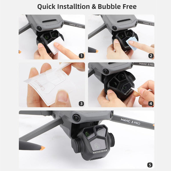 2 Pack Tempered Glass Film For Dji Mavic 3 Pro High Definition Protection Camera Screen Protectors