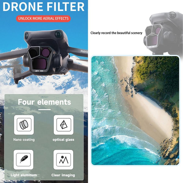 Three In One Night Lens Filter For Dji Mavic 3 Pro Lenses