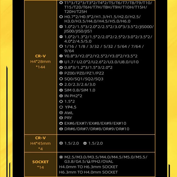 186 Piece Precision Screwdriver Set For Comprehensive Tool Kit Applications Screwdrivers