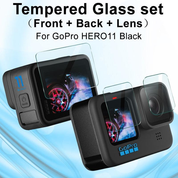 Imak Tempe Glass Film For Gopro Hero11 Rear Screen And Camera Lens Protection Camera Screen Protectors