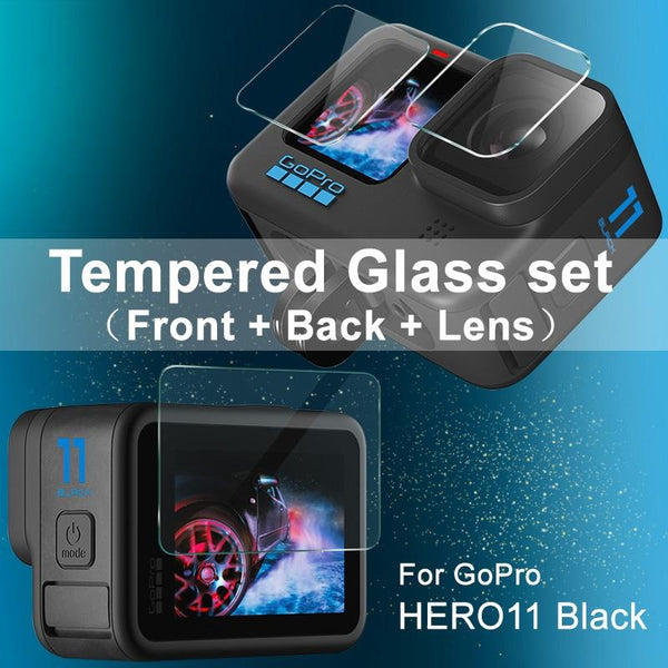 Imak Tempe Glass Film For Gopro Hero11 Rear Screen And Camera Lens Protection Camera Screen Protectors