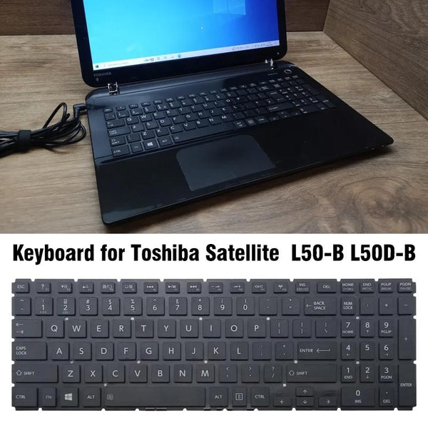 Toshiba Satellite L50 B L50d Us Keyboard With Number Pad Replacement Component Keyboards & Keypads