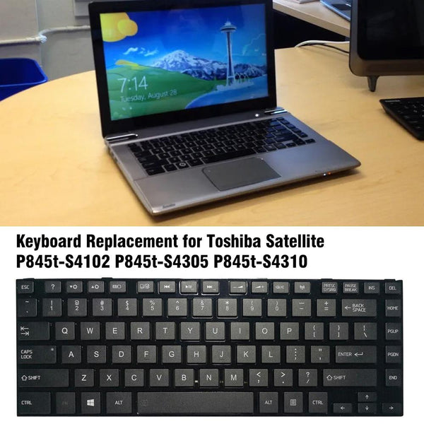 Toshiba L840 L800 Replacement Keyboard With Frame Black For Computers Keyboards