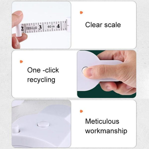 Precision Waist Measurement Ruler In Automatic Random Colour For Accurate Readings Tape Measures