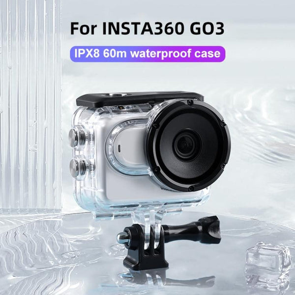 For Insta360 Go Waterproof Housing With Touch Back Cover Camera Protection Underwater Cases & Housings