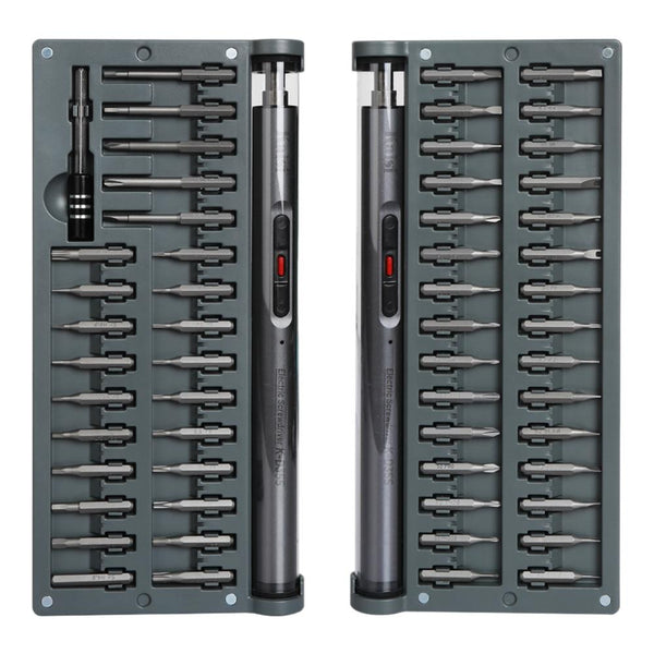 55 In 1 Rechargeable Electric Screwdriver Set With Magnetic Design And Led Illumination Screw Guns & Screwdrivers