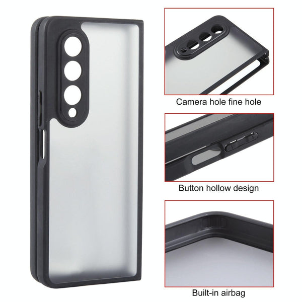 Matte Tpu Pc Case For Samsung Galaxy Z Fold 4 Model Other Mobile Accessories
