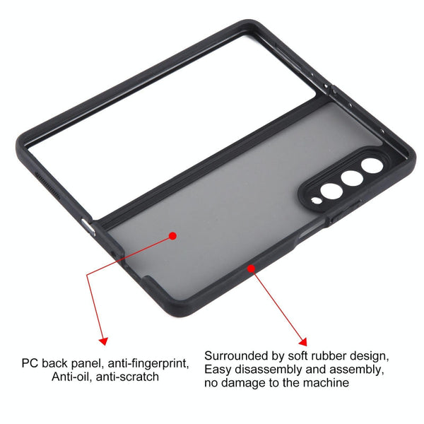 Matte Tpu Pc Case For Samsung Galaxy Z Fold 4 Model Other Mobile Accessories
