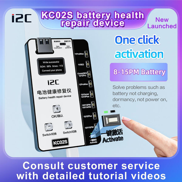 For Iphone Battery Recovery Device 11 15 Series I2c Kc02s Repair And Setup Guide Mobile Phone Parts