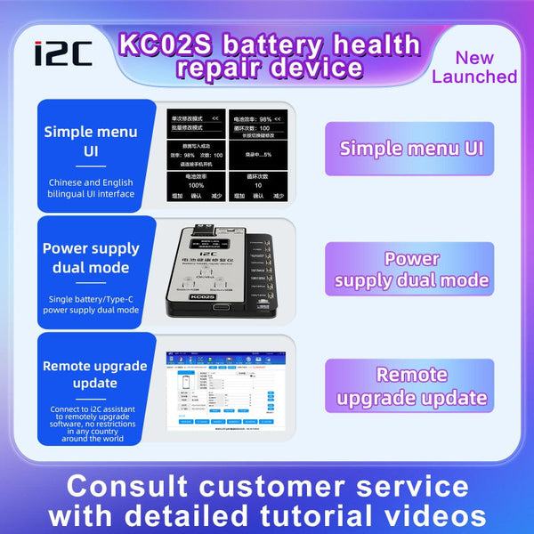 For Iphone Battery Recovery Device 11 15 Series I2c Kc02s Repair And Setup Guide Mobile Phone Parts