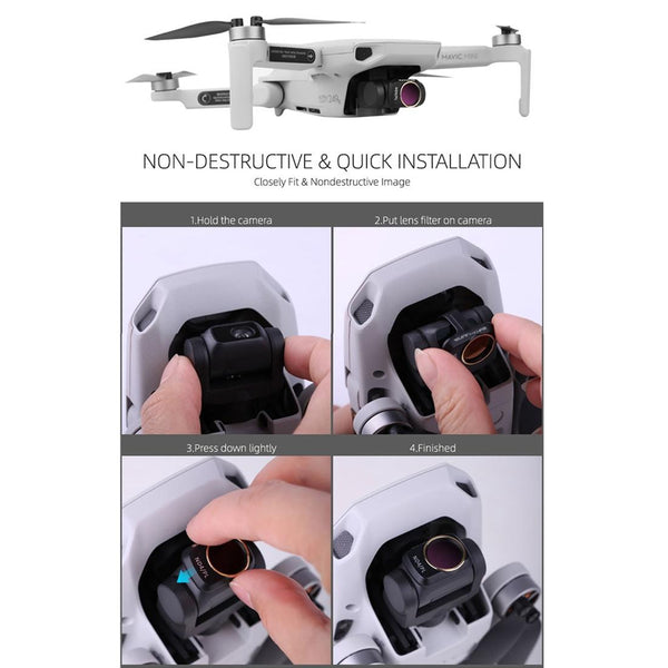 4 In Drone Lens Filter For Dji Mavic Mini / 2 Mm Fi9256 Other Lenses & Filters