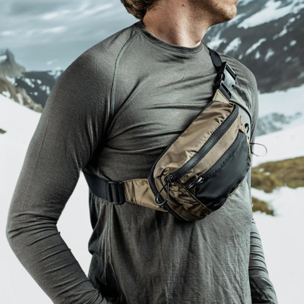 Tactical Molle Chest/Waist Ccw Bag (With Pistol Holster) Edc/Hunting Waist Packs & Bags