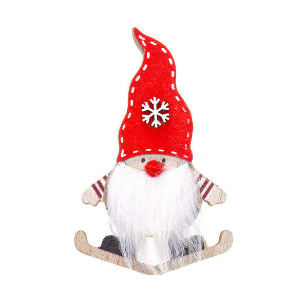 Christmas Decoration Cartoon Santa Sleigh Wooden Desk Ornament Gift Seasonal Decorations