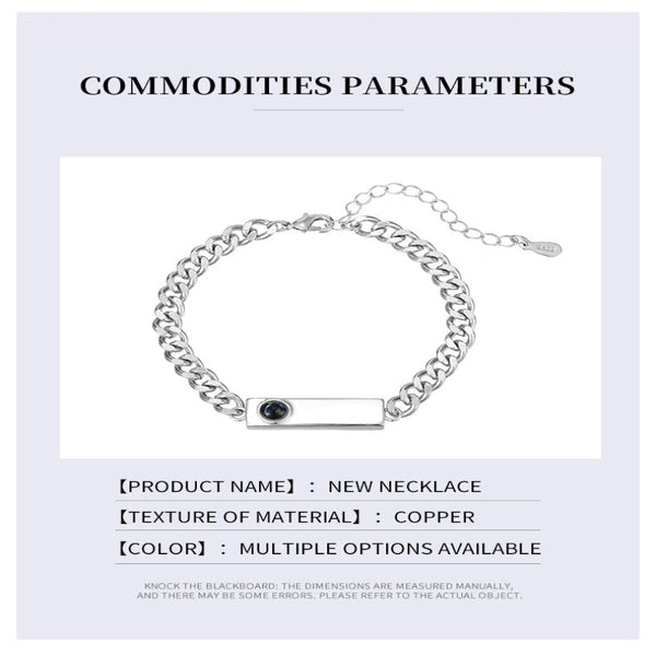 Couple Bracelet With 100 Different Voices I Love You Engraved High Definition Color Photo Projection Bracelets