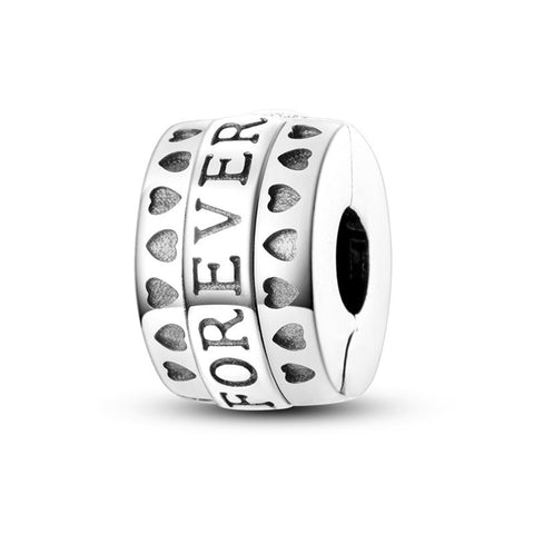 Veile Studios Copper Plated S925 Silver Colourful Heart Clip Beads String Diy Bracelet Necklace Bracelets