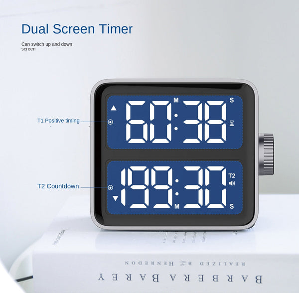 Dual Screen Led Timer Rechargeable 199 Minute Countdown Timers