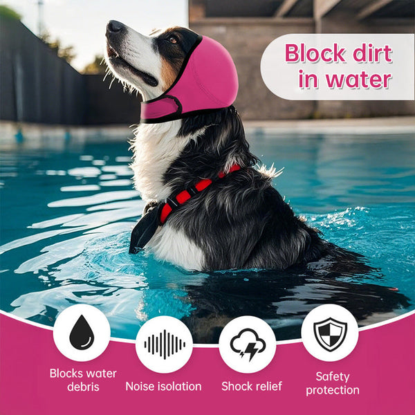 Waterproof Dog Ear Muffs: For Swimming/Grooming Noise Cancelling Calming (Anxiety Relief & Shock Prevention) Dog Grooming