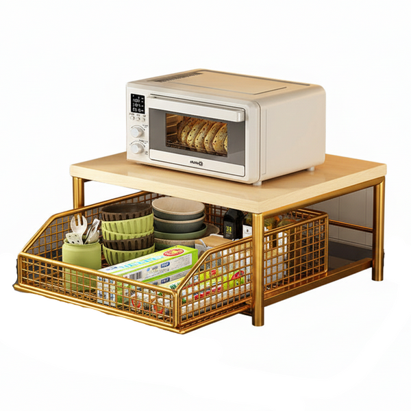 Modern Kitchen Microwave Shelf Space Saving Countertop Storage For Appliances Elegant Design Other Kitchen Storage