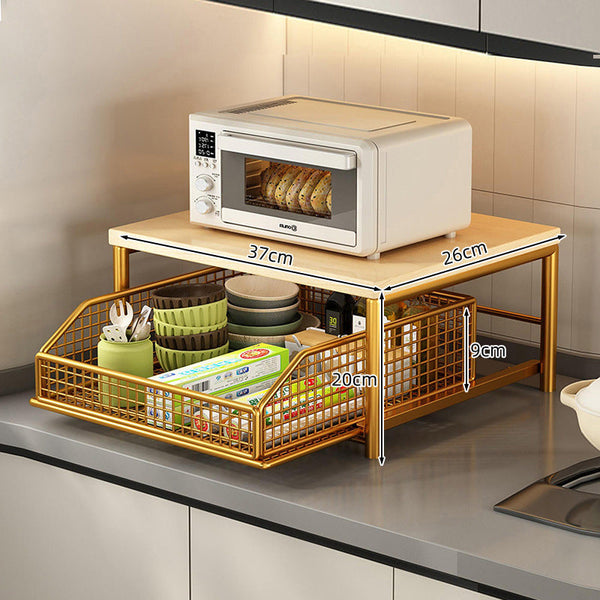 Modern Kitchen Microwave Shelf Space Saving Countertop Storage For Appliances Elegant Design Other Kitchen Storage