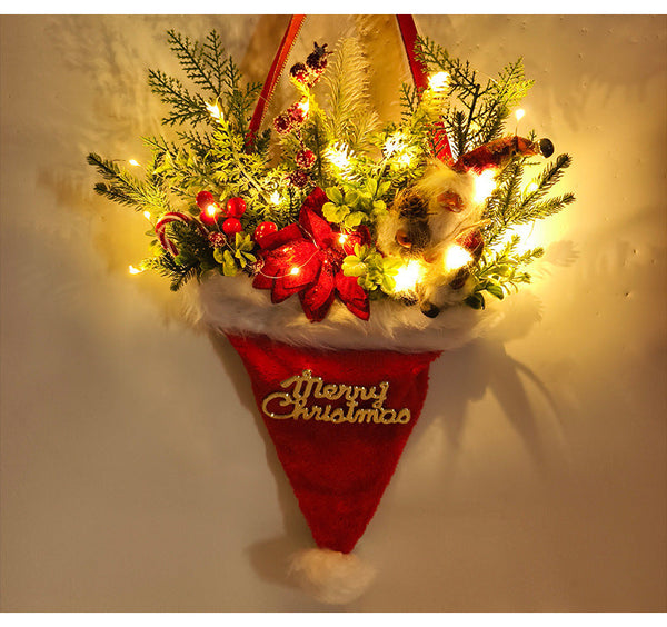 Luminous Christmas Hat Decoration Pendant Seasonal Decorations