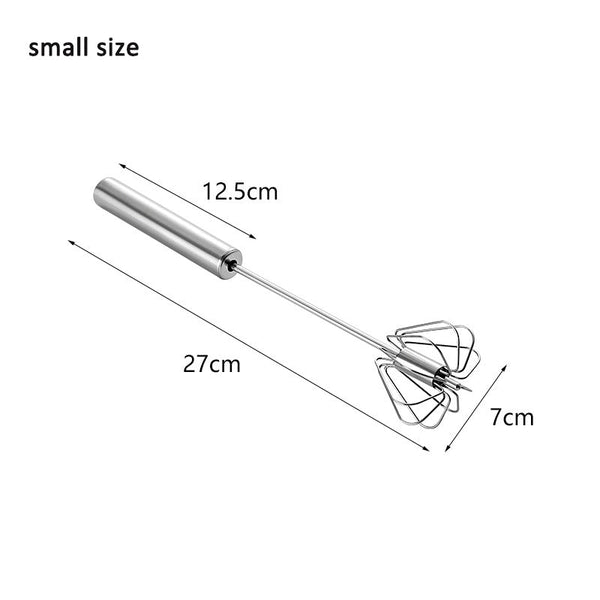 Stainless Steel Egg Beater Semi Automatic Hand Press Rotary Household Kitchen Manual Other Kitchen Gadgets