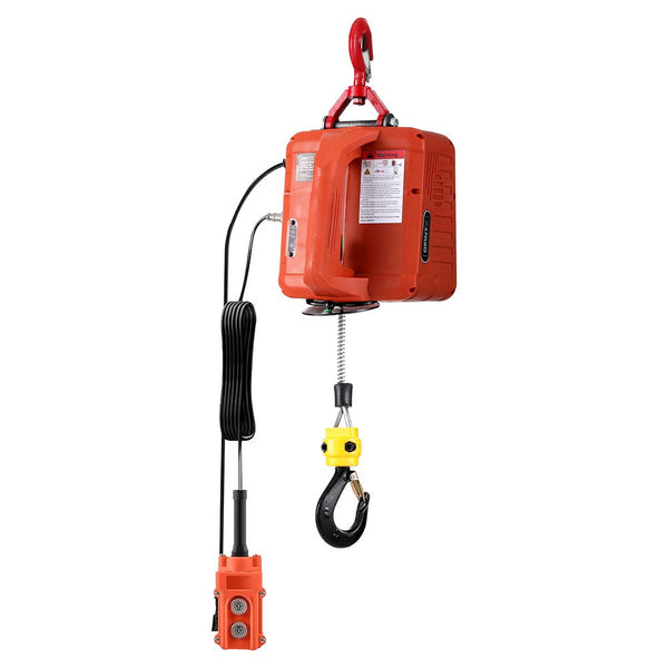 Giantz Electric Hoist Winch 500Kg Wired/Wireless Remote Control Engine Hoists