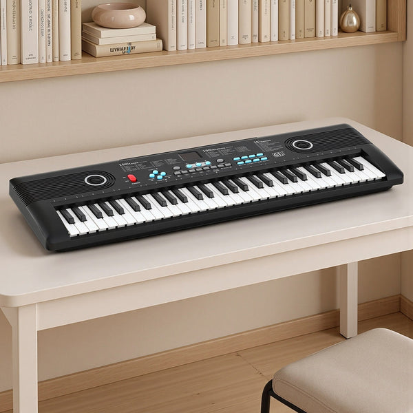 Alpha 61 Key Digital Piano Keyboard Electric Kids Gift Black Electronic Keyboards