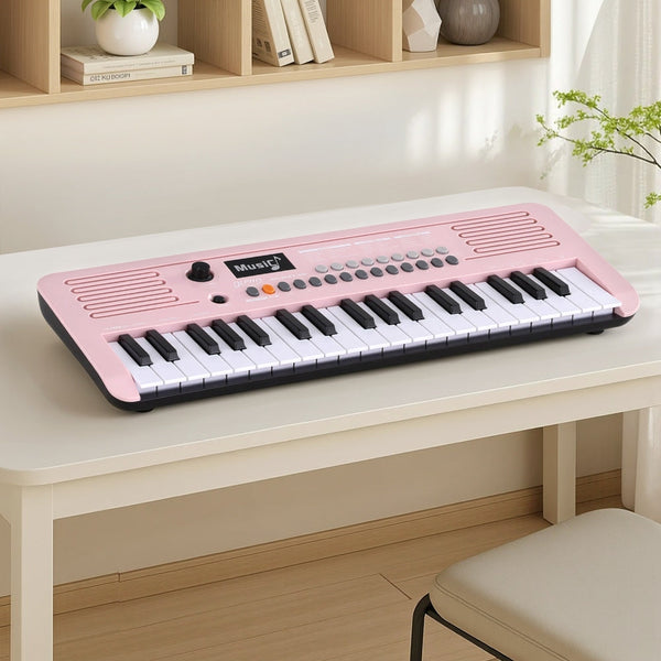 Alpha 37 Key Digital Piano Keyboard For Kids Beginners Electronic Gift Pink Electronic Keyboards