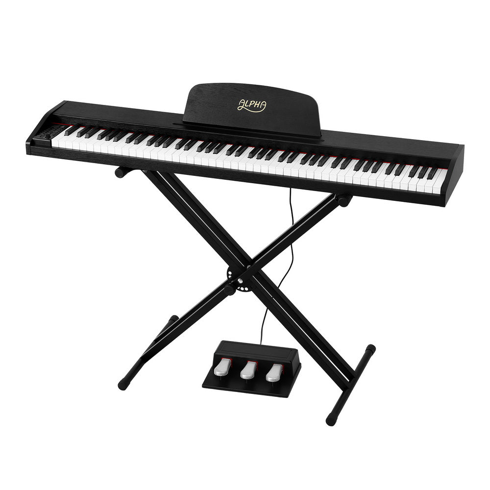 Alpha 88 Keys Digital Piano Keyboard Electronic W/ Stand Electronic Keyboards