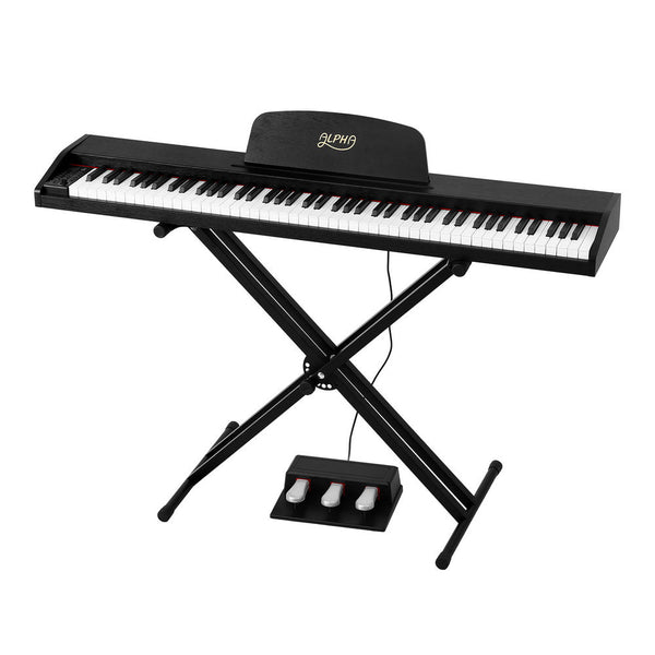 Alpha 88 Keys Digital Piano Keyboard Electronic W/ Stand Electronic Keyboards