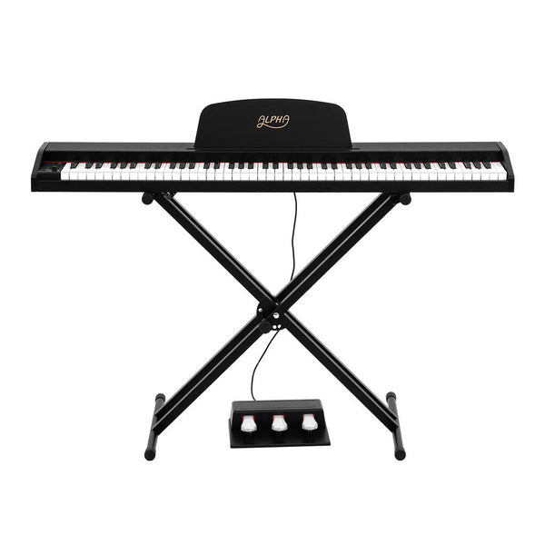 Alpha 88 Keys Digital Piano Keyboard Electronic W/ Stand Electronic Keyboards