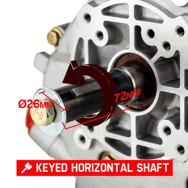 Baumr Ag Baumr Ag 7Hp Diesel Stationary Engine 4 Stroke Ohv Horizontal Shaft Motor Multi Purpose Power Tool Engines