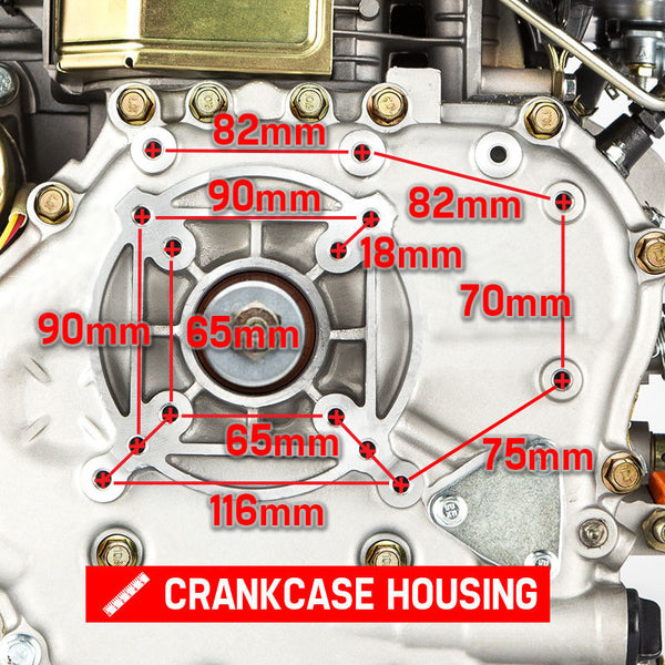 Baumr Ag Baumr Ag 10Hp Diesel Stationary Engine Electric Start Ohv Replacement Motor Multi Purpose Power Tool Engines