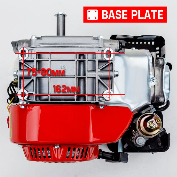 Baumr Ag 6.5Hp Petrol Stationary Engine Motor 4 Stroke Ohv Horizontal Shaft Recoil Start Multi Purpose Power Tool Engines