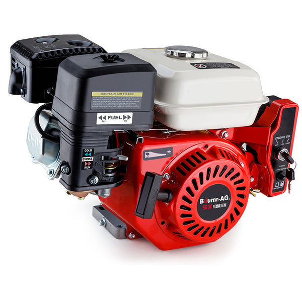 Baumr Ag 7Hp Petrol Engine Stationary Motor Ohv Horizontal Shaft Electric Start 4 Stroke Multi Purpose Power Tool Engines