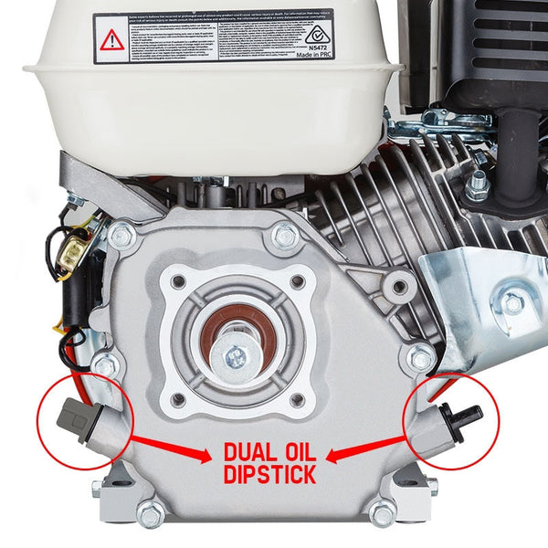 Baumr Ag 7Hp Petrol Stationary Engine Ohv 4 Stroke Horizontal Shaft Replacement Motor Multi Purpose Power Tool Engines