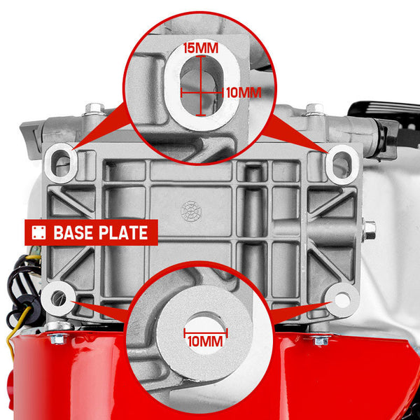 Baumr Ag 7Hp Petrol Stationary Engine Ohv 4 Stroke Horizontal Shaft Replacement Motor Multi Purpose Power Tool Engines