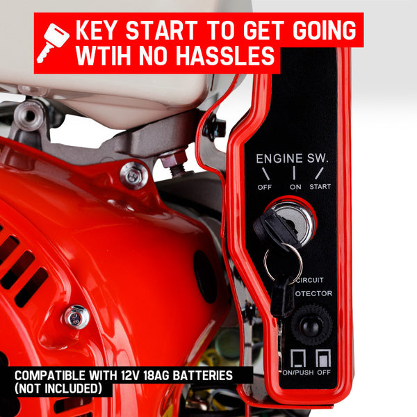 Baumr Ag 16Hp Stationary Engine Petrol Direct Ignition Ohv 4 Stroke Electric Recoil Start Multi Purpose Power Tool Engines