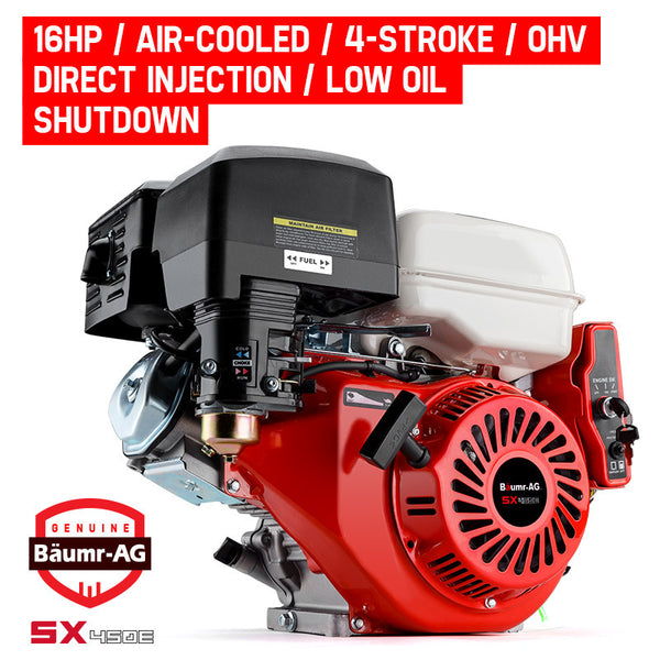 Baumr Ag 16Hp Stationary Engine Petrol Direct Ignition Ohv 4 Stroke Electric Recoil Start Multi Purpose Power Tool Engines