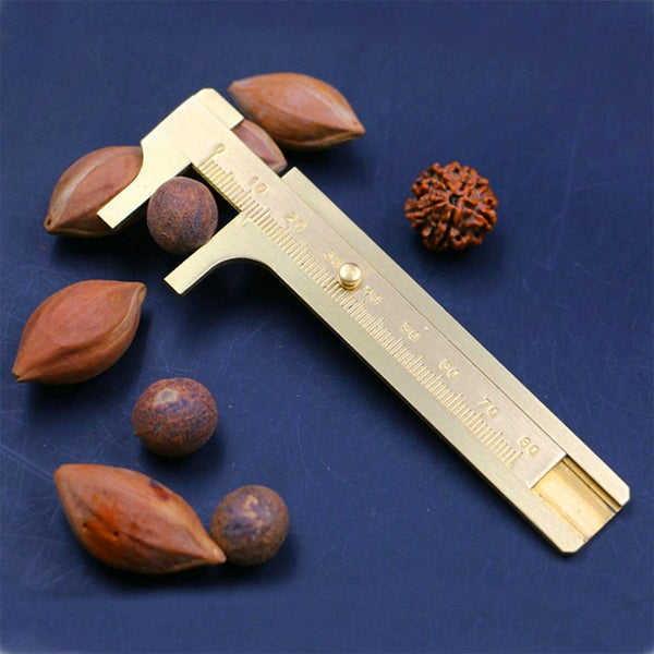 Mini Brass Sliding Vernier Caliper For Jewellery Measurement 80 Millimetres Vernier Calipers