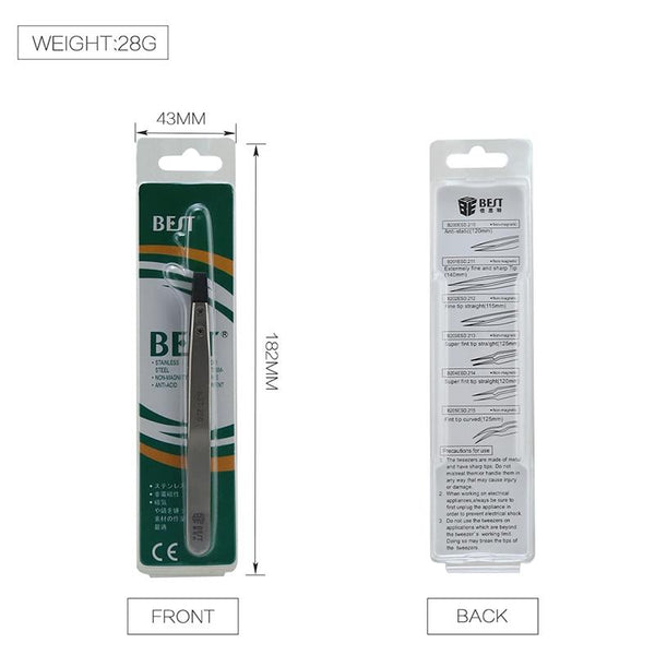 Stainless Steel Anti Static Tweezer Best Bst 250 For Precision Handling Electronics Tweezers