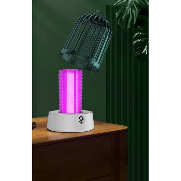 Yellow Electric Mosquito Killer Lamp With Dual Modes 1200Ma Usb Rechargeable Insect Zappers