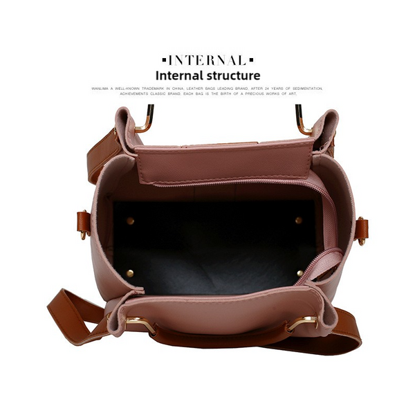 Elosung Off White Elegant 4 Piece Women's Handbag Set Stylish Pu Leather Tote Shoulder Bag Clutch And Wallet For Every Occasion Women's Bags & Handbag