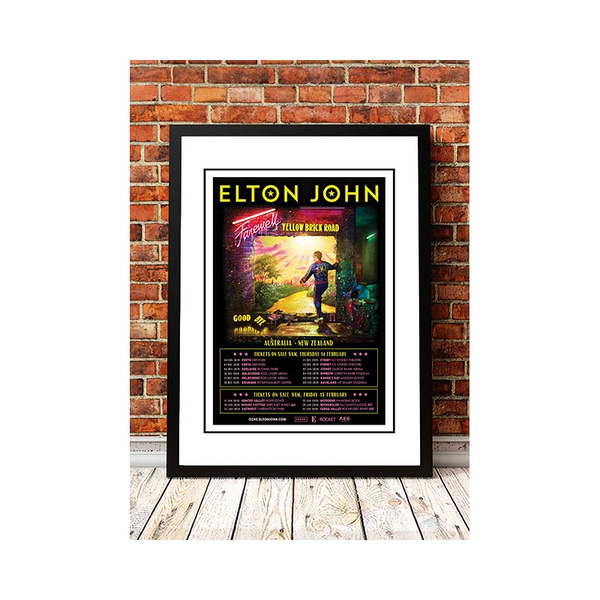 Elton John Final Australian Tour Poster 2019 Framed A1 Home And Garden Decor Posters & Prints