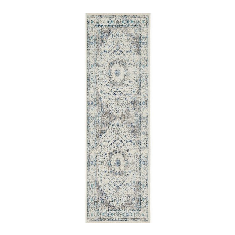 Rug Culture Evoke 251 White Runner By 400X80cm Rugs