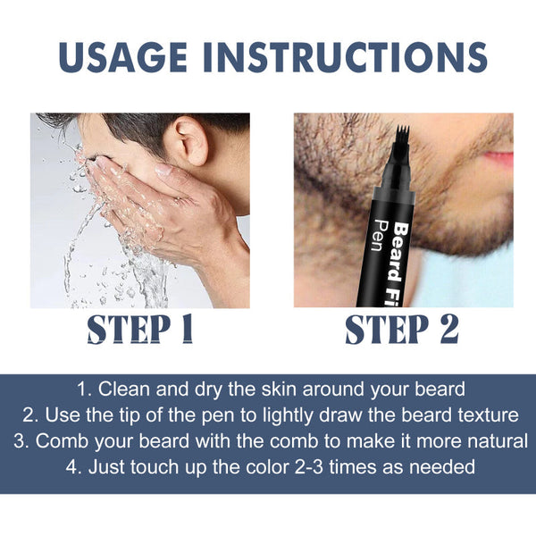 Beard Filler Pen Detachable And Easy To Use Pens Make It Create Bushy Hairline Other Costume Accessories