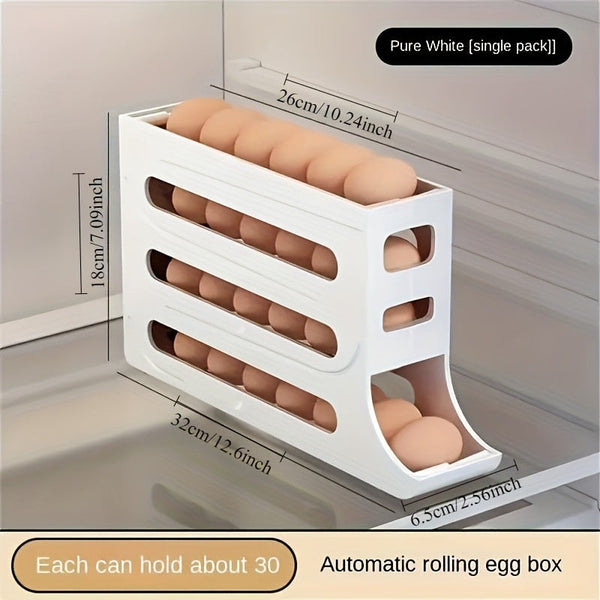 Rolling Egg Storage Box Slide Type Automatic Roller Freshness Preservation Other Kitchen Storage